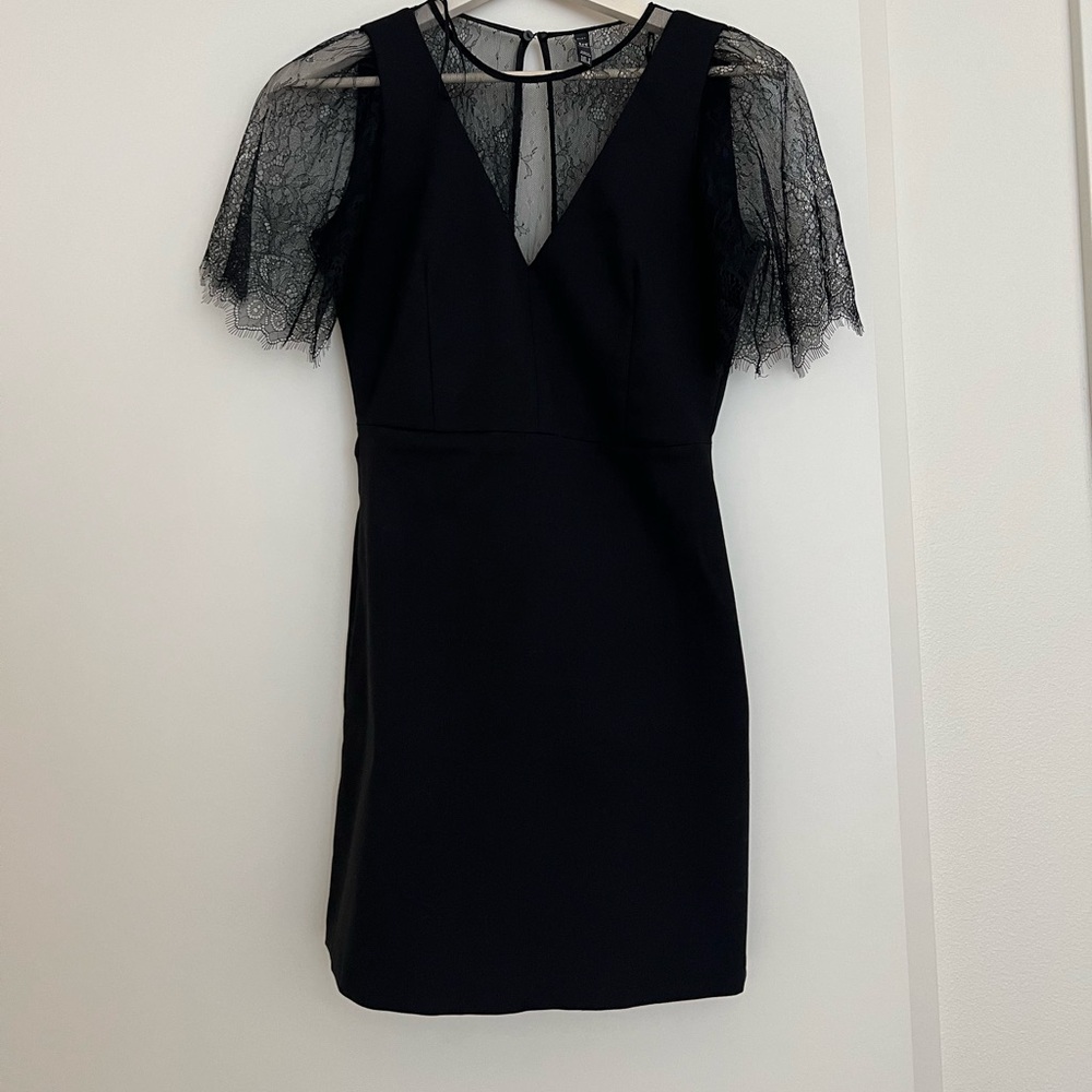 Black lace dress